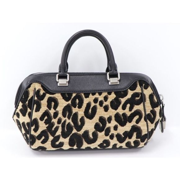 Louis Vuitton Leopard Baby Mini Boston Bag Handbag Jacquard Canvas - Picture 2 of 7